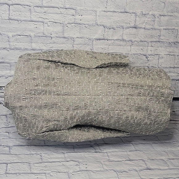 LAFAYETTE 148 New York Button Long Textured Metallic Jacket Size 6 - Picture 9 of 10